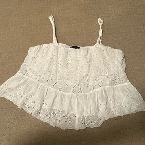 American eagle white tank top